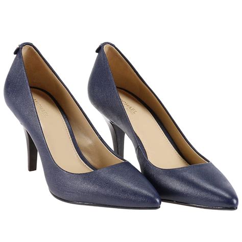 michael kors navy pumps|michael kors low heeled pumps.